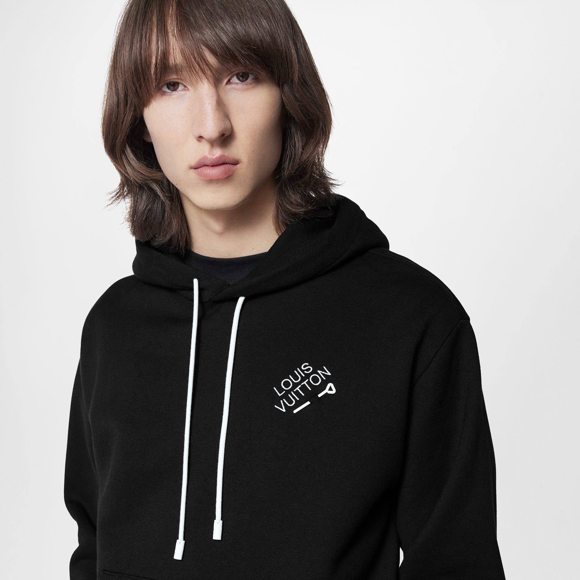 Signature Hoodie With Embroidery  in Men's Ready-to-Wear Knitwear and Sweatshirts collections by Louis Vuitton (Product zoom)